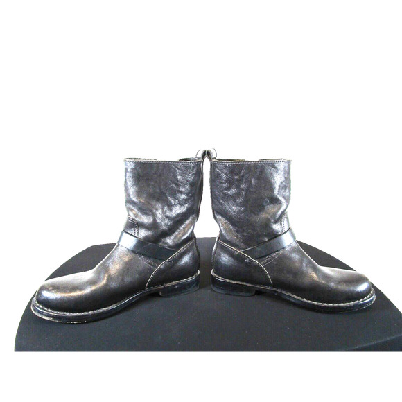 EUC! Rag & Bone Black Leather Engineer Moto Biker Ankle Boots Women 36.5 EU/6 US - Picture 5 of 12